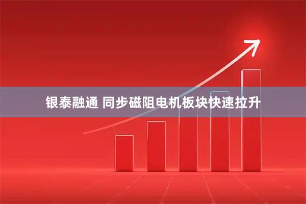 银泰融通 同步磁阻电机板块快速拉升